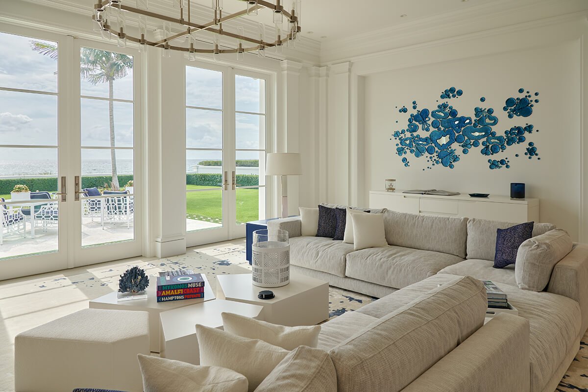 Living Room Design in Palm Beach Florida
